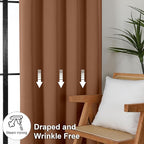 Simplebrand Ava Sun Baked Short Blackout Curtains - Image 7