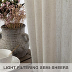 Pitalk Beige Curtains 86 Inches Long - Image 4