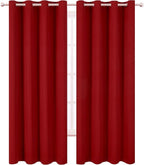 LEMOMO Blackout Curtains 66 x 84 inch/Red Curtains Set of 2 Panels/Thermal - Image 2