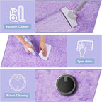 yulidayang Purple Fluffy Round Area Rugs - Image 4