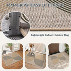 Lahome Enfys Rainbow 20"x32" Door Mat Indoor Entrance, Small Indoor Outdoor - Image 4