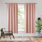 RYB HOME Bedroom Blackout Curtains 72 inches Long, 100% Blackout Thermal by RYBHOME