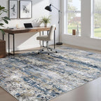 Area Rugs 6x9 for Living Room: Washable Rug Modern Abstract Neutral Soft - Image 7