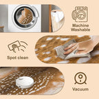 Deer Rug Antelope Print Rug, 5.2x7 Feet Faux Deer Hide Fawn Animal Print Skin - Image 4