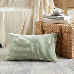 Fancy Homi 2 Packs Sage Green Lumbar Decorative Throw Pillow Covers 16x32 Inch - Image 2