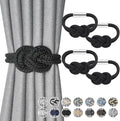 NICEEC 4 Pack Mini Magnetic Curtain Tiebacks Nordic Simple Style Drape Tie by NICEEC