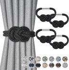 NICEEC 4 Pack Mini Magnetic Curtain Tiebacks Nordic Simple Style Drape Tie by NICEEC