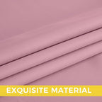 NICETOWN Room Darkening Draperies Curtains Panels, 2 Panels Rouge Pink W52 x L84 - Image 6