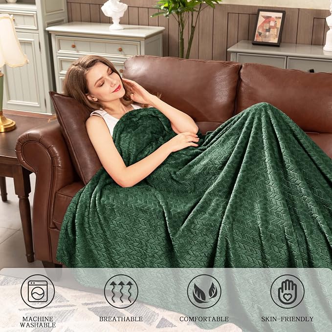 inhand Fleece Blanket for Bed, Super Soft Flannel Cozy King Bed Blanket for - Image 4