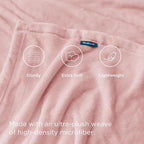 Bedsure GentleSoft Fleece Blanket Twin Size Pink - Image 4