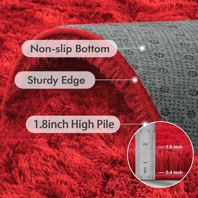 9x12 Ft Extra Large Shag Rugs for Living Room, Ultra Soft Fluffy Furry Area - Image 6