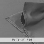 Chyhomenyc Light Grey Valances for Window, Room Darkening Short Curtains for - Image 6