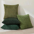Fancy Homi Set of 4 Green Boho Spring Decorative Throw Pillow Covers 24x24 Inch - Image 2