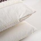 Fancy Homi Set of 1 Boho Brown Lumbar Decorative Throw Pillow Cover 12x20 Inch - Image 3