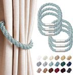 NICEEC 6 Pack Strong Magnetic Curtain Tiebacks Modern Simple Style Drape Tie by NICEEC