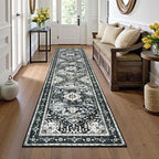 Yamaziot Washable Runner Rug, 2x8 Non-Slip Boho Vintage Hallway Rug Runner by Yamaziot