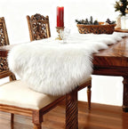 duduta White Faux Sheepskin Runner Rugs 2x6 ft, Fluffy Shag Rug - Image 6
