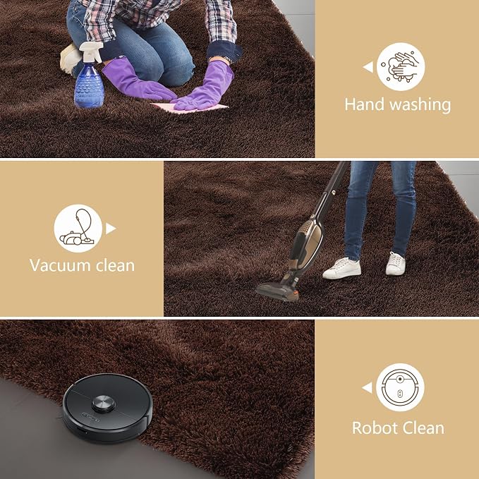 Shag Area Rugs for Bedroom Living Room, Indoor Carpet Nursery Rugs for Kids - Image 6