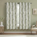 Floral Blackout Curtains Sage Green Printed Curtains Floral Blackout Curtains by Unknown