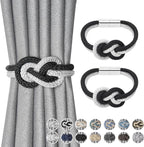NICEEC 2 Pack Mini Magnetic Curtain Tiebacks Nordic Simple Style Drape Tie by NICEEC