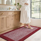 60x24 Long Bathroom Rugs Washable Non Slip, Soft Absorbent Quick Dry Mats - Image 3