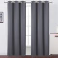 LEMOMO Grey Thermal Blackout Curtains/42 x 84 Inch/Set of 2 Panels Room by Lemomo