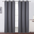 LEMOMO Grey Thermal Blackout Curtains/42 x 84 Inch/Set of 2 Panels Room by Lemomo