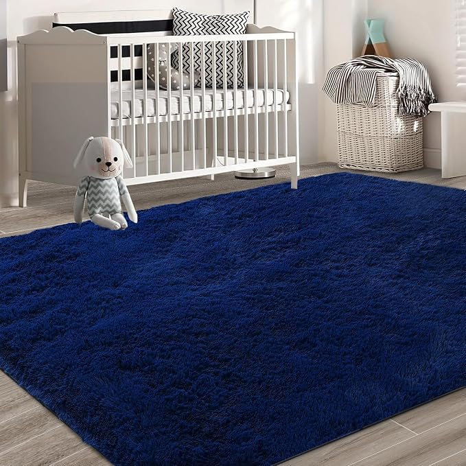 Shag Area Rugs for Bedroom Living Room, 6X9 Ultra Soft Fluffy Area Rugs for Dorm - Image 9