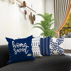 YCOLL Pillow Covers 16x16 Set of 4, Modern Sofa Throw Pillow Cover, Decorative - Image 6