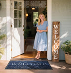 Yimobra Welcome Mat Outdoor Indoor, All-Season Waterproof Front Door Mat - Image 2
