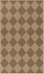 Lahome Checkered Easy Jute Indoor Outdoor Rug, 3x5 Washable Nature Rug - Image 7
