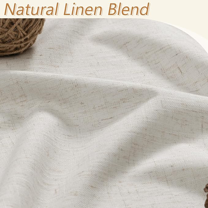 Guken Extra Long 144 Inch Boho 100% Blackout Curtains Room Darkening Noise - Image 3