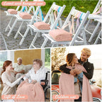 Buryeah 6 Pcs Flannel Throw Blanket Bulk 50 x 60 in Sleepover Blanket Outdoor - Image 4