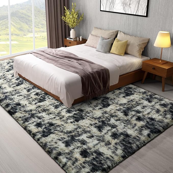 Ophanie Black Gold and Grey Area Rugs - Image 5