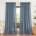 NICETOWN Stone Blue Linen Blend Curtains by NICETOWN