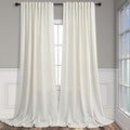 Pitalk 72 Inch Wide Curtains for Living Room 84 in Long 2 Panels Natural Linen by Pitalk