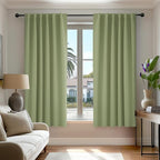 Deconovo Blackout Curtains, Thermal Insulated, W52 x L45 2 Panels, Back Tab by Deconovo