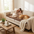 Smiry Couch Cover for Dogs Washable, Non Slip Fuzzy Pet Couch Covers for 3 - Image 5