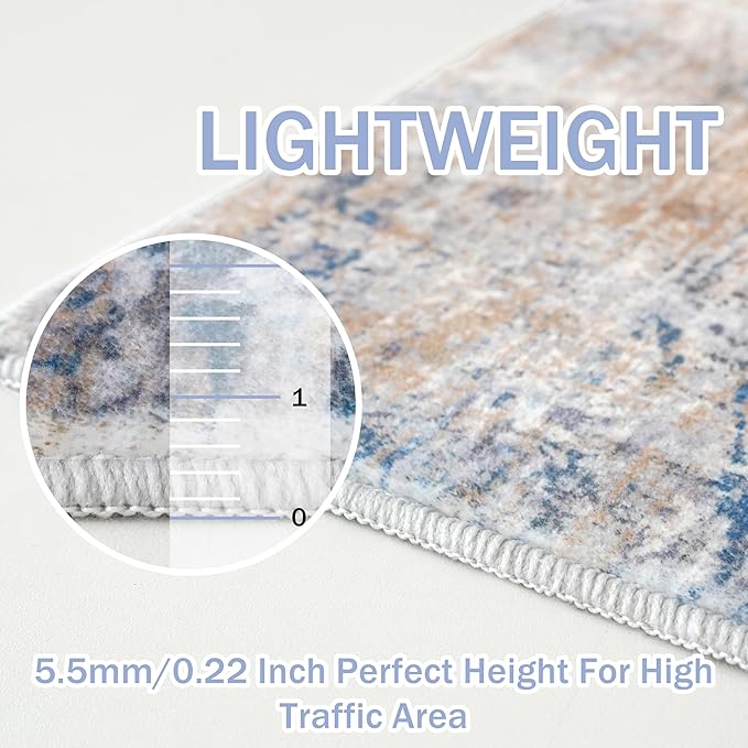 IOHOUZE Abstract Area Rugs 9x12 Ft Washable Large Rugs - Image 5