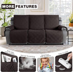 TAOCOCO 100% Waterproof Recliner Sofa Covers 3 Seater, Split Couch Covers - Image 5