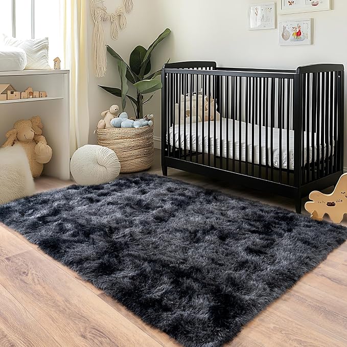 Pionblank Fluffy Area Rug for Bedroom 4x6 Feet, Indoor Plush Carpet, Shag Soft - Image 4