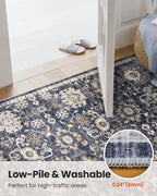 AMADA HOMEFURNISHING 9x12 Washable Area Rug, Low-Profile Large Area Rug - Image 8