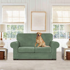 WEERRW Velvet Couch Covers for 2 Cushion Couch Sofa - Image 2
