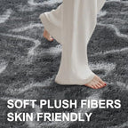 5x7 Ft Large Shag Rugs for Bedroom Living Room, Tie Dyed Ultra Soft Fluffy - Image 4