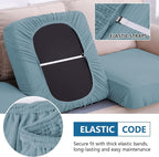 hyha Waterproof Sectional Couch Covers, Non Slip Sofa Couch Cushion Covers L - Image 4
