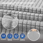 KEKUOU Stretch Loveseat Sofa Cover Slipcover, Couch Covers - Image 5