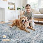 6x9 Area Rugs for Living Room Washable Rug: Anti-Skid Abstract Modern Living - Image 6