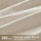 MIULEE Pinch Pleated Thick Linen Curtains 84 Inches Long 2 Panels - Image 4