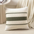 Fancy Homi Set of 1 Boho Olive Green Big Decorative Throw Pillow Cover 24x24 by Fancy+Homi