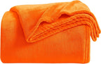 KMUSET Fall Throw Blanket Orange Fleece Throw 50 X 60 inches - Image 4